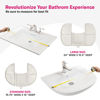 Picture of Sink Topper Foldable Sink Cover - Silicone Beauty Makeup Brush Cleaning Mat - Vanity Tools Organizer - Bathroom Must Have Accessory for Extra Space & Storage Saver - Cleaner Pad - Large, Pearl