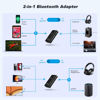 Picture of ZIOCOM Bluetooth Transmitter Receiver, 2-in-1 Wireless Adapter for Audio, Bluetooth Aux Adapter for TV, PC, MP3, Gym, Airplane, Boat, Home Stereo, Pairs 2 Devices Simultaneously