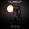 Picture of Triopo MagDome Kit with Diffuser, Honeycomb Grid, Color Gels with Universal Mount Adapter Kit for Godox Canon Nikon Sony YONGNUO Speedlite