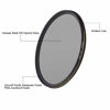 Picture of LENSKINS 72mm CPL Circular Polarizing Filter for Camera Lenses, 16-Layer Multi-Resistant Nano Coated, Ultra Slim, German Optics Glass, Weather-Sealed, Circular Polarizer Filter with Lens Cloth