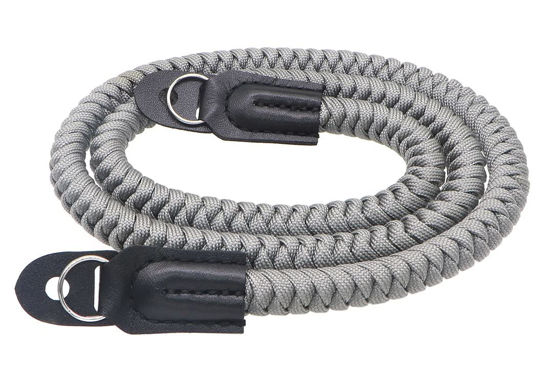 Picture of HITHUT Paracord Woven Camera Neck Shoulder Strap Belt Hand Compatible with Canon Nikon Sony Olympus Pentax Fujifilm Panasonic SLR DSLR Digital Mirrorless Cameras 36inch Grey