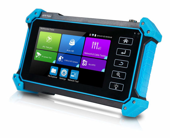 Picture of EVERSECU CCTV IP Camera Tester Monitor, 8MP AHD CVI TVI CVBS IP Camera Test 4K HD Display Video Monitor 5inch IPS Touch Screen IPC Tester Support POE PTZ WiFi RS485 HDMI & VGA Input DC12V Output