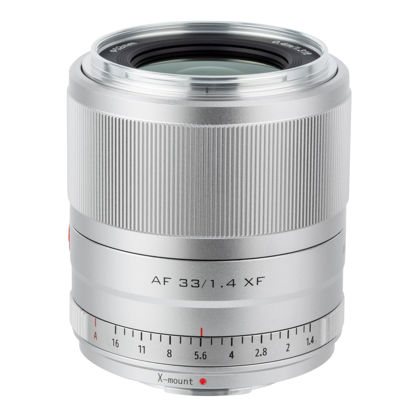 Picture of VILTROX 33mm F1.4 f/1.4 XF Lens Auto Focus Compact APS-C Prime Lens for Fujifilm X-Mount Mirrorless Cameras X-T4 X-T3 X-T2 X-T30 X-T20 X-T10 X-PRO3 X-H1 X-A7 X-T200 Silver