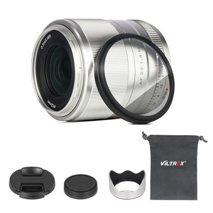 Picture of VILTROX 23mm f/1.4 F1.4 EOSM Lens for Canon EOS-M Mount Camera M10 M100 M2 M200 M3 M5 M50 M50II M6 M60 II EOS M6 Mark II, with Lens Filter Combo