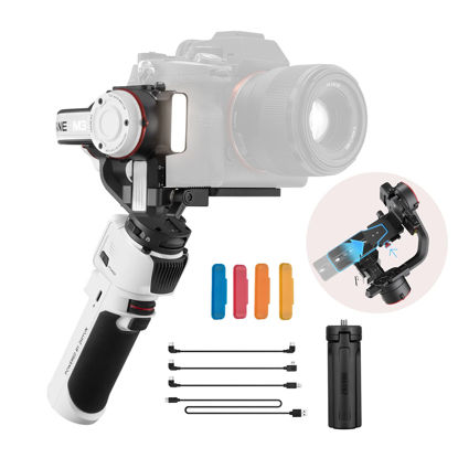 Picture of Zhiyun Crane M3 Gimbal 3-Axis Handheld Stabilizer All in One Design for Mirrorless Cameras,Smartphone,Action Cameras(Crane M2 Upgrade Version 2021)