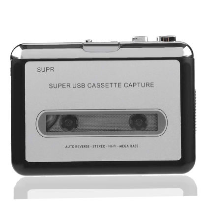 Picture of Cassette Player,Cassette Tape to MP3 Converter, Via USB Portable Cassette Tape Converter Captures MP3 Audio Music, Cassette to MP3 / for CD