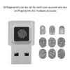 Picture of USB Fingerprint Reader for Windows Hello, Portable Security Key Biometric Fingerprint Scanner 0.5 Seconds 360 Degree Detection, for Win 10/11 32/64 Bits