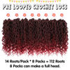 Picture of Fulcrum Goddess Locs Crochet Hair 12 Inch, 8 Packs New Goddess Faux Locs Crochet Hair for Black Women, River Locs Crochet Hair with Curly Ends (12Inch (Pack of 8), TBUG#)