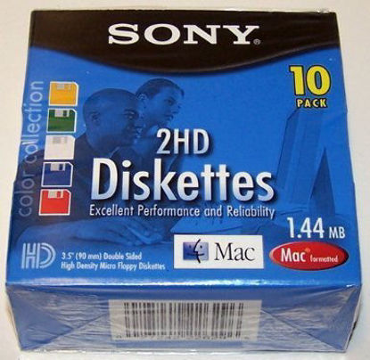 Picture of Sony-2HD Micro Floppy Diskettes Mac formatted