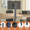 Picture of HEMUDU Single Desk Monitor Arm Mount Stand Fit for 13 inch to 34 inch Flat Curved Computer Screen with Swivel, Height Adjustable, Rotation,Holds up to 77lbs, Black