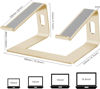 Picture of Orionstar Laptop Stand Aluminum Laptop Riser Compatible with Mac MacBook Air Pro 10 to 15.6 Inch Notebook Computer, Ergonomic Elevator Holder (Gold)