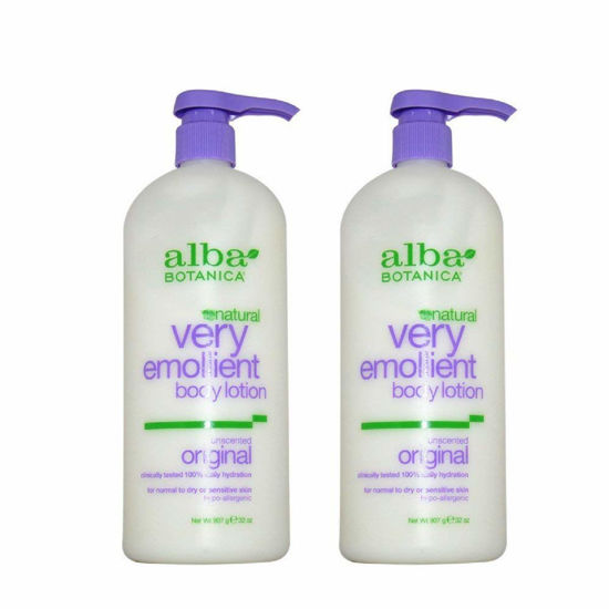 Picture of Alba Botanica Very Emollient Body Lotion, Unscented,2-pack, 32-Ounce Bottle