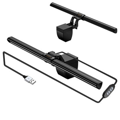 Picture of SOONCOR Computer Monitor Light Screen Light Bar e-Reading LED Task Lamp, 3 Color Modes, USB Powered,No Screen Glare, Dimmable Desktop Monitor Lamp for Desk/Office/Home