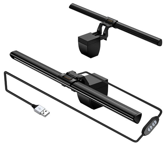 Picture of SOONCOR Computer Monitor Light Screen Light Bar e-Reading LED Task Lamp, 3 Color Modes, USB Powered,No Screen Glare, Dimmable Desktop Monitor Lamp for Desk/Office/Home