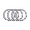 Picture of Slip Silk Skinny Scrunchies - Silver - 100% Pure 22 Momme Mulberry Silk Scrunchies for Women - Hair-Friendly + Luxurious Elastic Scrunchies Set (4 Scrunchies)