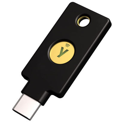 Picture of Yubico - Security Key C NFC - Black- Two-Factor authentication (2FA) Security Key, Connect via USB-C or NFC, FIDO U2F/FIDO2 Certified
