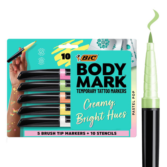 GetUSCart- BodyMark BIC Body Art Markers, Pastel Pop (MTPBP5-AST
