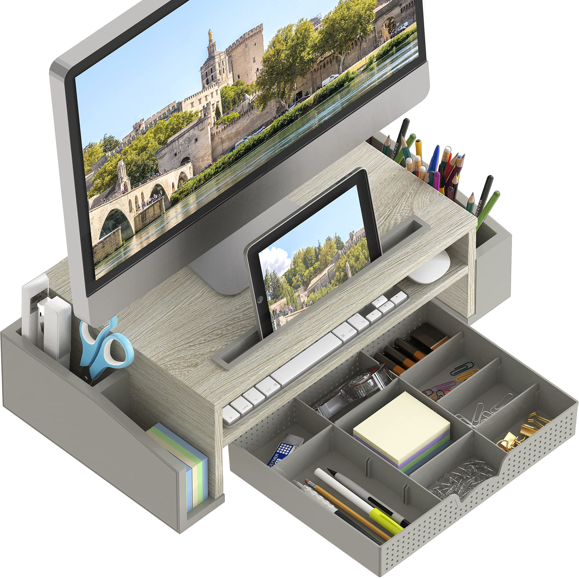 GetUSCart- Simple Houseware Desk Monitor Stand Riser with Adjustable ...