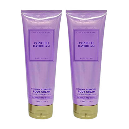 Picture of Bath & Body Works Ultimate Hydration Body Cream Pack of 2 (Confetti Daydream),8.0 fluid_ounces