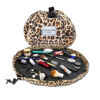 Picture of Lay-n-Go Cosmo Drawstring Cosmetic & Makeup Bag Organizer, Toiletry Bag for Travel, Gifts, and Daily Use, 20 inch, Leopard