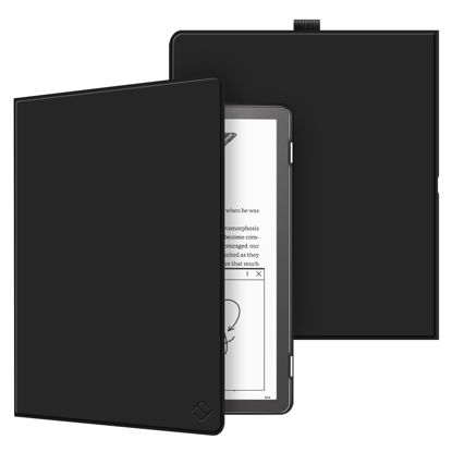Picture of Fintie Slimshell Case for Kindle Scribe 10.2 Inch (2022 Released) - Premium PU Leather Lightweight Book Folio Cover Auto Sleep/Wake with Pen Holder, Black