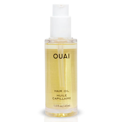 Picture of OUAI Hair Oil - Hair Heat Protectant Oil for Frizz Control - Adds Hair Shine and Smooths Split Ends - Color Safe Formula - Paraben, Phthalate and Sulfate Free (1.5 oz)