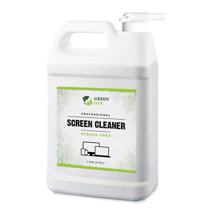 Picture of Screen Cleaner Refill - Green Oak Professional Screen Cleaner Spray - Best for LCD & LED TV, Tablet, Computer Monitor, Phone - Safely Cleans Fingerprints, Dust, Oil (1 Gallon)
