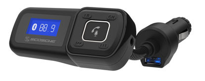 Picture of Scosche BTFM2A BTFREQ Universal Bluetooth Hands-Free Car Kit with Digital FM Transmitter and 10-Watt USB Car Charger, Stream Smartphone Audio
