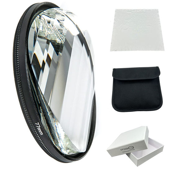 Picture of Camera Filter Accessories 77mm Linear Glass Prism, Foreground Blur, Repeated Color Images, Glass Prism Special Effects Filter, LENS0002