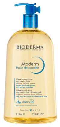 Picture of Bioderma - Atoderm - Cleansing Oil - Face and Body Cleansing Oil - Soothes Discomfort - Cleansing Oil for Very Dry Sensitive Skin
