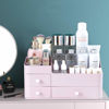 Picture of MIUOPUR Makeup Organizer for Vanity, Large Capacity Desk Organizer with Drawers for Cosmetics, Lipsticks, Jewelry, Nail Care, Skincare, Ideal for Bedroom and Bathroom Countertops - Large Pink