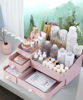 Picture of MIUOPUR Makeup Organizer for Vanity, Large Capacity Desk Organizer with Drawers for Cosmetics, Lipsticks, Jewelry, Nail Care, Skincare, Ideal for Bedroom and Bathroom Countertops - Large Pink