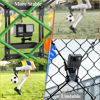 Picture of Meromore Black Fence Mount - Action Camera Aluminum Fence Mount Compatible with GoPro, Phones, Digital Camera, Ideal Backstop Camera Fence Clip for Recording Baseball, Softball, Football Games