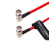 Picture of 12G BNC-Coaxial-Cable Alvin's Cables HD SDI BNC Male to Male L-Shaped Original Cable for 4K Video Camera 1M Red