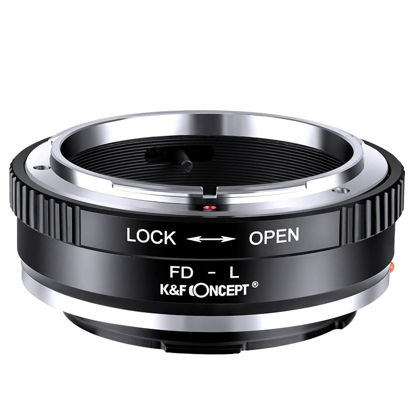 Picture of K&F Concept Lens Mount Adapter FD-L Manual Focus Compatible with Canon FD & FL 35mm Lens to L Mount Camera Body