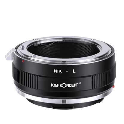 Picture of K&F Concept Lens Mount Adapter NIK-L Manual Focus Compatible with Nikon F Lens to L Mount Camera Body