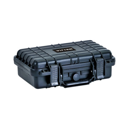 Picture of MEIJIA Portable All Weather IP67 Waterproof Protective Hard Case, Small Camera Case,Dry Case with Customizable Foam,Fit Use of Drones, Camera,Equipments, 11.65 ”x8.35”x3.78”(Elegant Black)