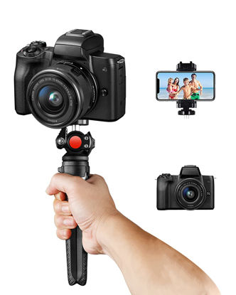 Picture of Camera Mini Tripod, Etour Lightweight Vlog Tripod Holder, Adjustable [Stable Handheld Vlogging Tripod] of DSLR Compatible with Sony A6000 Canon M50 G7x Mark ii/Phone, Table Stand for Vlogger Creator