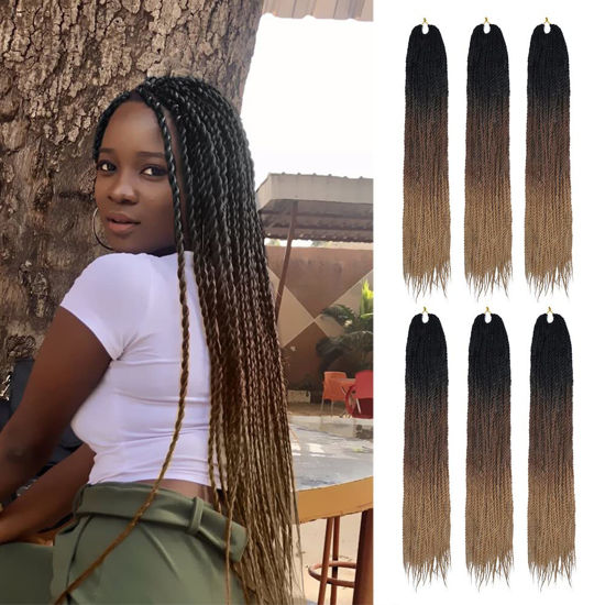 GetUSCart- AFNOTE Twist Crochet Braids Hair for Black Women 24