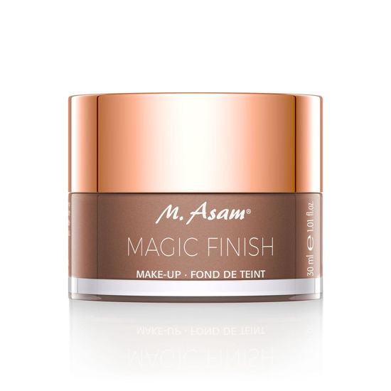 Picture of M. Asam Magic Finish Deep Teint Make-up Mousse - 4-in1 Primer, Foundation, Concealer & Powder with buildable coverage, adapts to deep skin tones, leaves skin looking flawless, 1.01 Fl Oz