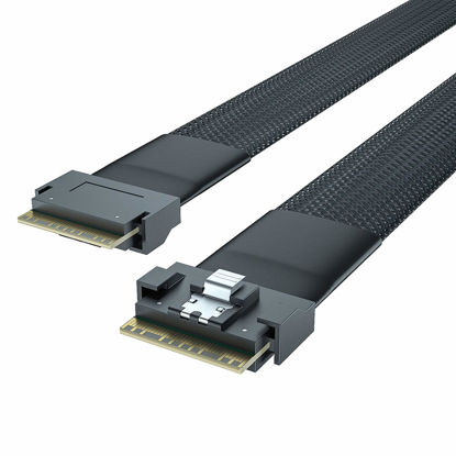Picture of 10Gtek 24G Internal SlimSAS SFF-8654 to SFF-8654 8i Cable, PCIe4.0, 85-ohm, 1-m(3.28ft)