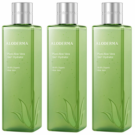 Picture of Aloderma 99.8% Organic Aloe Vera Lotion For Dry Skin, Made within 12 Hours of Harvest - Sunburn Body Lotion For Women And Men - Dry Skin Lotion - After Sun Lotion With Aloe - Body Lotion For Dry Skin