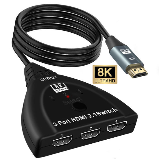 HDMI 2.1 Cable for Consoles and Compatible 4K Ultra HD / 8K Screens
