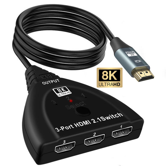 4K HDMI Splitter 1 in 3 Out 【with 3.9 FT HDMI Cable】, 1×3 HDMI Splitter  Support