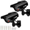 Picture of AlfaView Solar Powered Bullet Dummy Fake Surveillance Camera Security CCTV Dome Camera with LED Flashing Light for Outdoor/Indoor,Home/Business