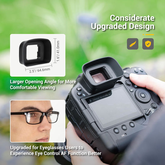 GetUSCart EOS R3 Eyecup Eyepiece，Soft Silicon Extended Camera Eye Cup