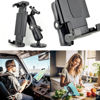 Picture of VAUBORTTI Aluminum Heavy-Duty Truck Tablet Mount Drill Base - for 6.5"-12.9" Tablets(iPad, Samsung Tab), Phones, GPS- Ideal Holder for Commercial Vehicles, Cars, Vans,Dashboard,Desk,Wall Mounting