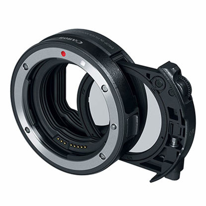 Picture of Canon Drop-in Filter Mount Adapter EF-EOS R with Circular Polarizing Filter