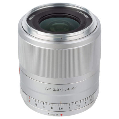 Picture of VILTROX 23mm f/1.4 F1.4 XF Auto Focus STM APS-C Wide Angle Prime Lens Compatible with Fujifilm Fuji X-Mount Mirrorless Cameras X-A1 X-H1 X-A7 X-E4 X-PRO3 X-T3 X-T4 X-T20 X-T30 X-T200 X-S10, Silver