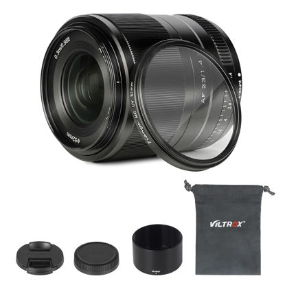 Picture of Viltrox 23mm f/1.4 F1.4 XF Lens Large Aperture APS-C STM Auto Focus Lens for Fujifilm Fuji X-Mount Camera XT30 XA5 XA7 XT2 X-T3 X-H1 X20 X-T20 X-T10 X-A1 X-A2 X-A3 X-A5 X-A7 with Lens Filter- Black